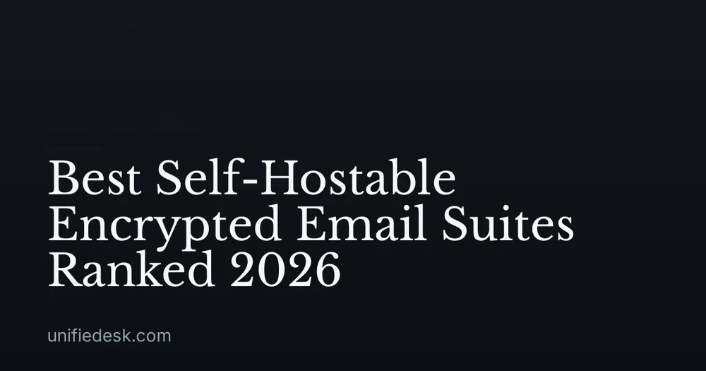 Best Self-Hostable Encrypted Email Suites Ranked 2026