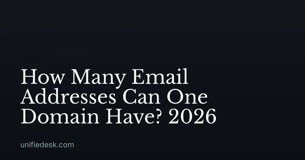 How Many Email Addresses Can One Domain Have? 2026