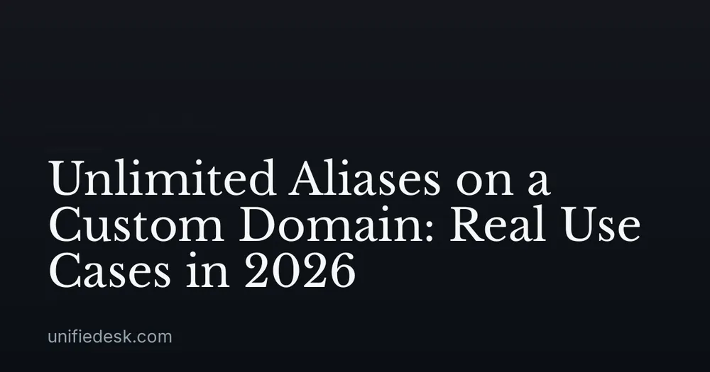 Unlimited Aliases on a Custom Domain: Real Use Cases in 2026