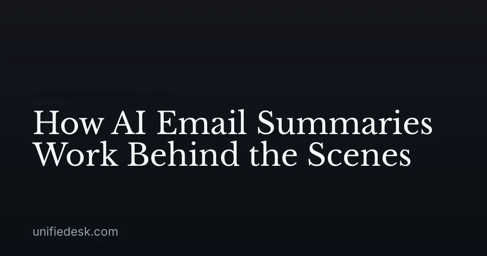 How AI Email Summaries Work Behind the Scenes