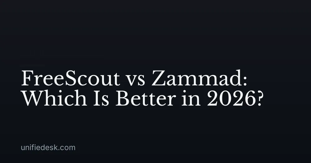 FreeScout vs Zammad: Which Is Better in 2026?