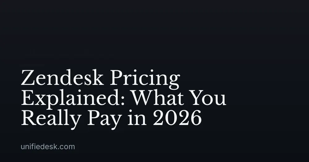 Zendesk Pricing Explained: What You Really Pay in 2026