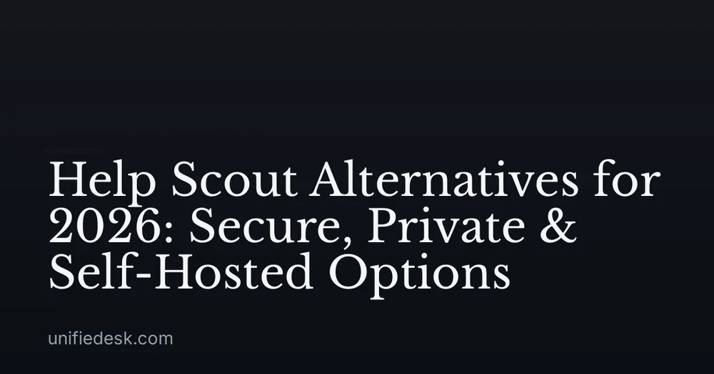 Help Scout Alternatives for 2026: Secure, Private & Self-Hosted Options