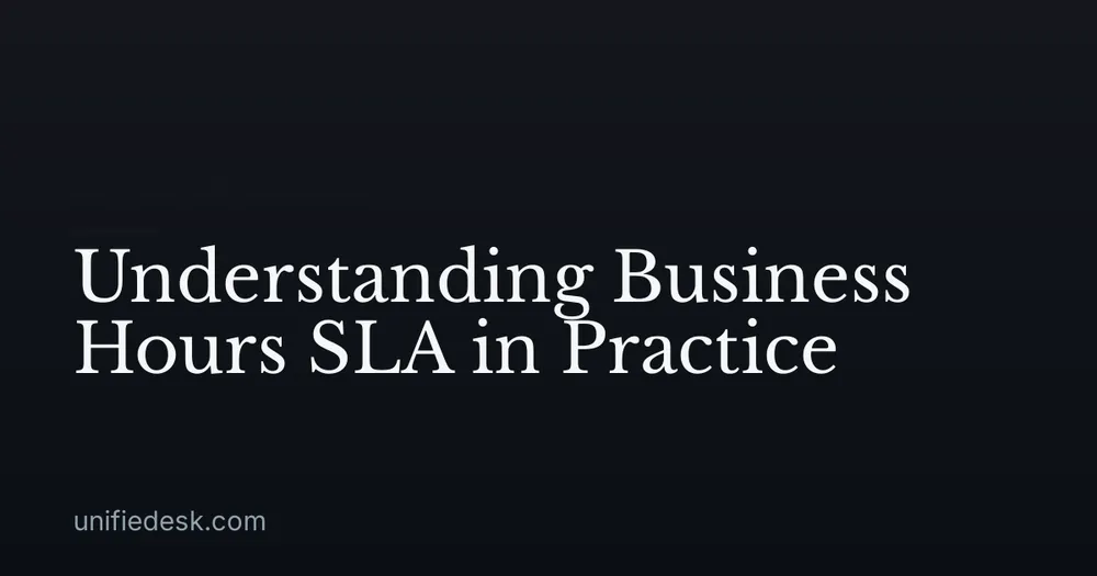 Understanding Business Hours SLA in Practice