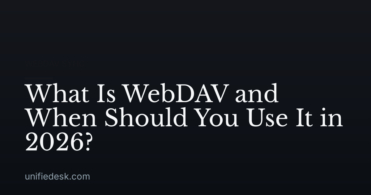 What Is WebDAV and When Should You Use It in 2026?