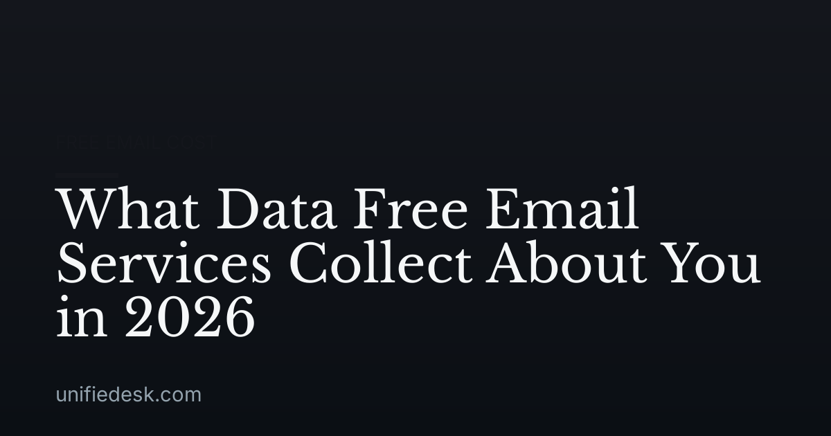 What Data Free Email Services Collect About You in 2026