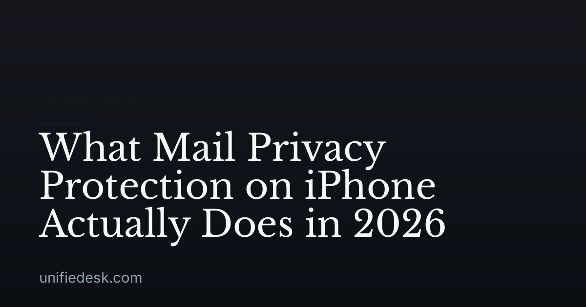 What Mail Privacy Protection on iPhone Actually Does in 2026