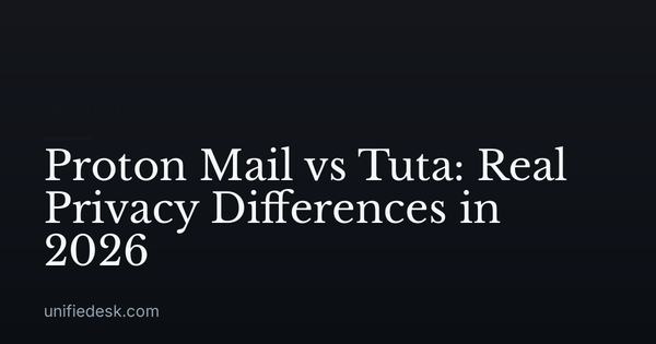 Proton Mail vs Tuta: Real Privacy Differences in 2026