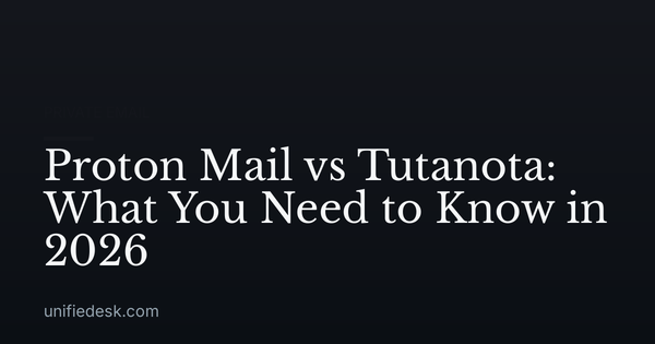 Proton Mail vs Tutanota: What You Need to Know in 2026