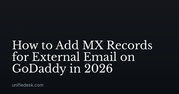 How to Add MX Records for External Email on GoDaddy in 2026