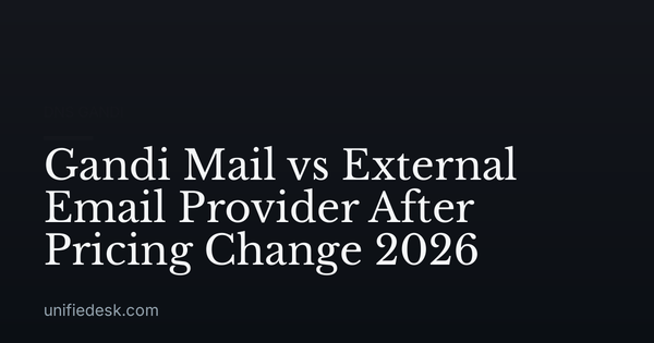 Gandi Mail vs External Email Provider After Pricing Change 2026