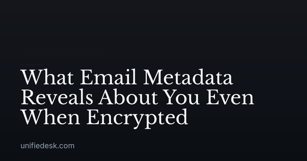 What Email Metadata Reveals About You Even When Encrypted