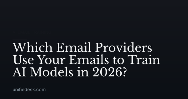 Which Email Providers Use Your Emails to Train AI Models in 2026?