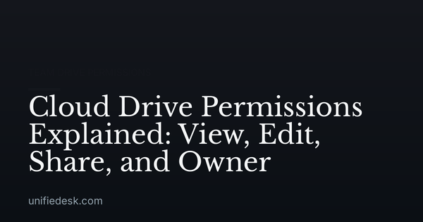 Cloud Drive Permissions Explained: View, Edit, Share, and Owner
