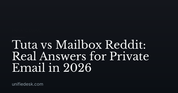 Tuta vs Mailbox Reddit: Real Answers for Private Email in 2026