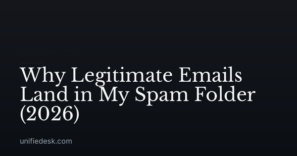 Why Legitimate Emails Land in My Spam Folder (2026)