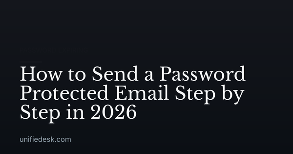 How to Send a Password Protected Email Step by Step in 2026