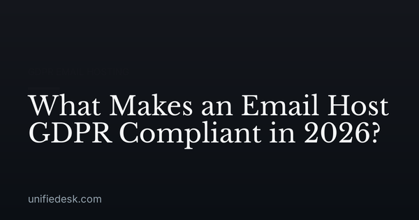 What Makes an Email Host GDPR Compliant in 2026?