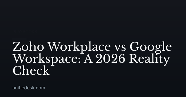 Zoho Workplace vs Google Workspace: A 2026 Reality Check