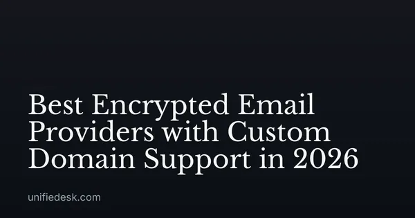 Best Encrypted Email Providers with Custom Domain Support in 2026