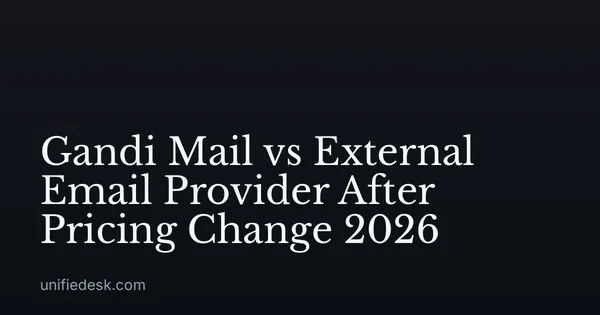 Gandi Mail vs External Email Provider After Pricing Change 2026