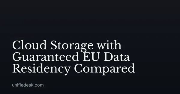 Cloud Storage with Guaranteed EU Data Residency Compared