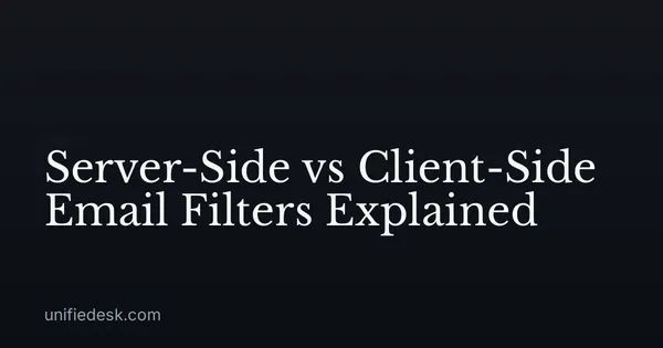 Server-Side vs Client-Side Email Filters Explained