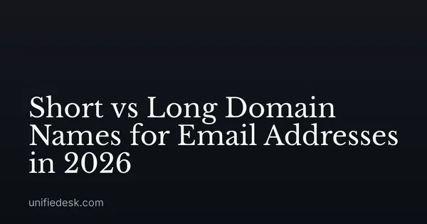 Short vs Long Domain Names for Email Addresses in 2026