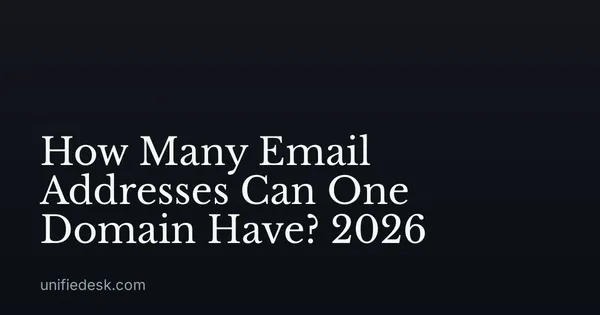 How Many Email Addresses Can One Domain Have? 2026