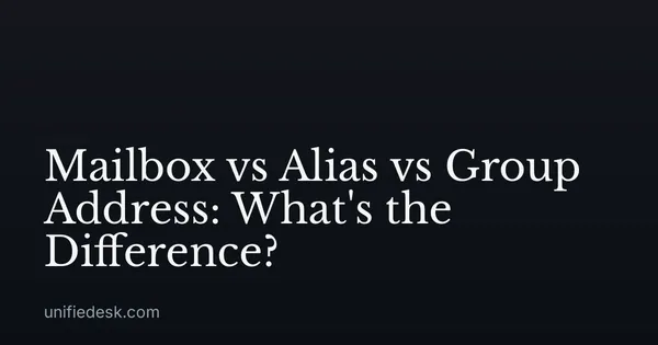 Mailbox vs Alias vs Group Address: What's the Difference?