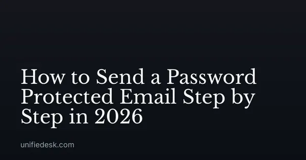 How to Send a Password Protected Email Step by Step in 2026