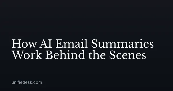 How AI Email Summaries Work Behind the Scenes