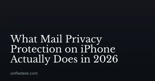 What Mail Privacy Protection on iPhone Actually Does in 2026