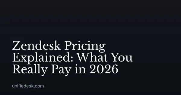 Zendesk Pricing Explained: What You Really Pay in 2026