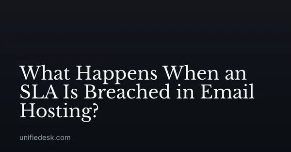 What Happens When an SLA Is Breached in Email Hosting?