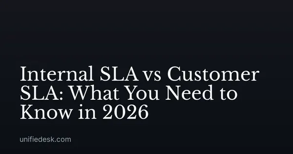 Internal SLA vs Customer SLA: What You Need to Know in 2026